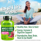 Naturelo Whole Food Multivitamin for Women – Plant-Based Vitamins, Organic Extracts & Vegan, Non-GMO