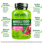 Naturelo Whole Food Multivitamin for Women – Plant-Based Vitamins, Organic Extracts & Vegan, Non-GMO