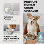 Nature's Diet Beef Collagen Peptides Type 1 for Dogs & Cats – Joint, Digestion & Skin Health | Premium Human Grade, Grass-Fed