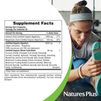 NaturesPlus Source of Life Garden Calcium - 120 Vegan Capsules (Pack of 2) | Organic, Gluten Free, Vegetarian, 60 Servings