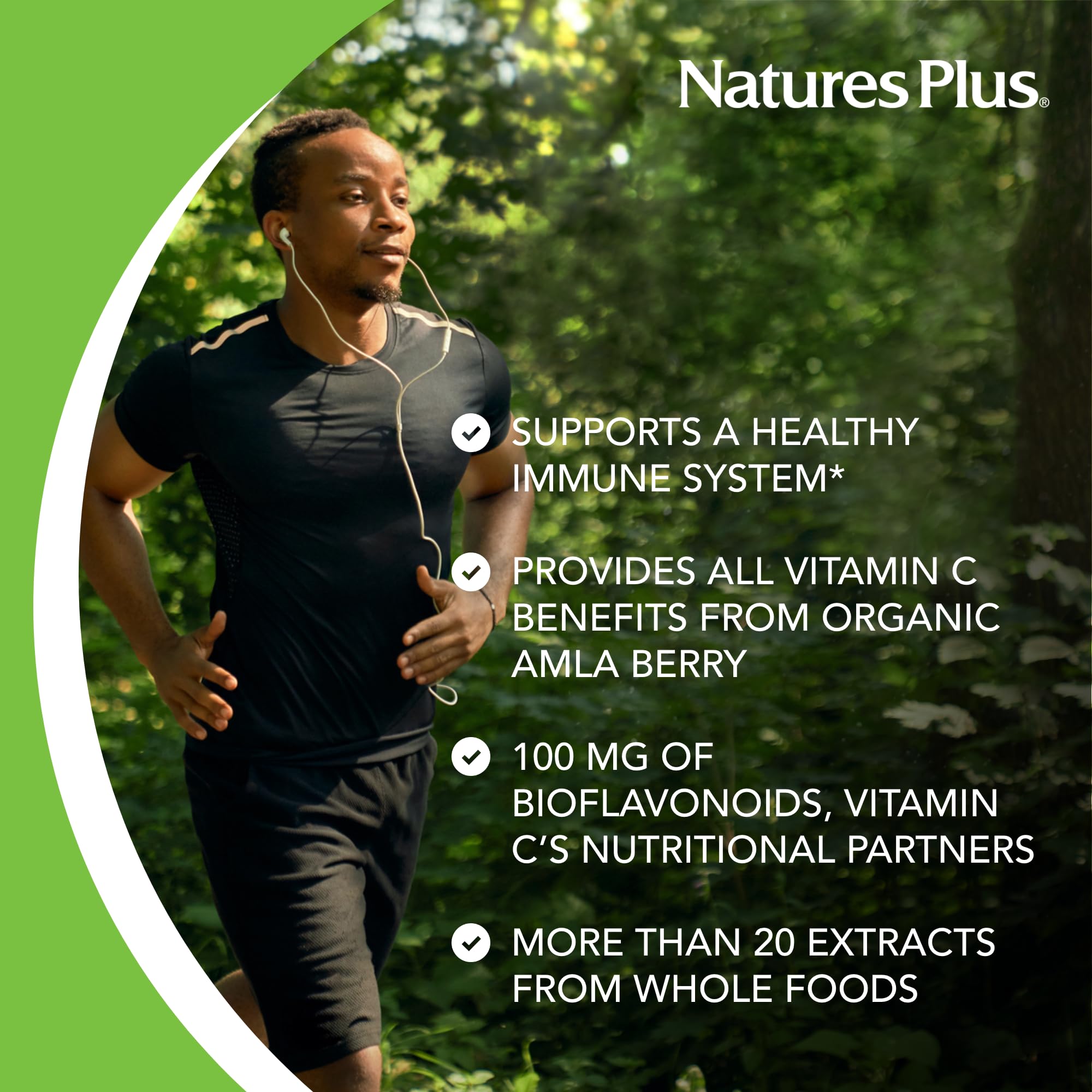 NaturesPlus Source of Life Garden Bio Vitamin C 500 mg – 60 vegane Kapseln