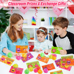 NAWITDA 24 Pack Valentines Day Cards with LED Puffer Balls – Classroom & Party Favors for Kids