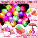 NAWITDA 24 Pack Valentines Day Cards with LED Puffer Balls – Classroom & Party Favors for Kids