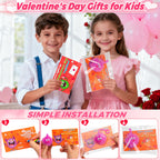 NAWITDA 24 Pack Valentines Day Cards with LED Puffer Balls – Classroom & Party Favors for Kids
