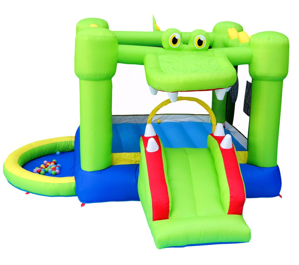 NC Inflatable Bounce House with Slide, Ball Pit & Dart Target – 2 Kids