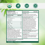 Nested Naturals Super Greens Daily Powder – USDA Organic Greens, Probiotics & Fiber, 30 Servings