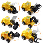 Nevperish 18-Piece Construction Cake Toppers Set: Trucks, Tower Crane, Traffic Signs & Birthday Cupcake Toppers
