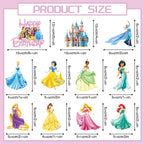 NEW BARLEY Princess Cake Topper – 11-Piece Princess Cake Decorations for Cakes, Cupcakes & Desserts