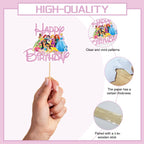 NEW BARLEY Princess Cake Topper – 11-Piece Princess Cake Decorations for Cakes, Cupcakes & Desserts