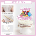 NEW BARLEY Princess Cake Topper – 11-Piece Princess Cake Decorations for Cakes, Cupcakes & Desserts