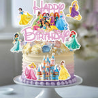NEW BARLEY Princess Cake Topper – 11-Piece Princess Cake Decorations for Cakes, Cupcakes & Desserts