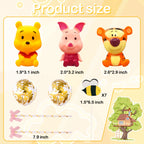 Newmemo Winnie Cake Toppers 12Pcs – Pooh Bear Birthday & Baby Shower Decorations