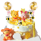 Newmemo Winnie Cake Toppers 12Pcs – Pooh Bear Birthday & Baby Shower Decorations