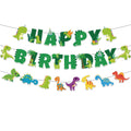 Neyeidru Dinosaur Happy Birthday Banner – Dino Theme Party Garland for Kids