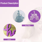 Neyeidru Princess Birthday Banner – Pink Glitter Garland for Girls