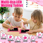 Nezyo 12-Pack Valentines Day LCD Writing Tablets for Kids – 4.4-Inch Colorful Doodle Boards for Classroom & Party Favors