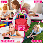 Nezyo 12-Pack Valentines Day LCD Writing Tablets for Kids – 4.4-Inch Colorful Doodle Boards for Classroom & Party Favors