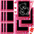 Nezyo 12-Pack Valentines Day LCD Writing Tablets for Kids – 4.4-Inch Colorful Doodle Boards for Classroom & Party Favors