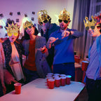 NICOWARM 12pcs Crown Glasses Party Kit – Adjustable King Crown Hats for Kids & Adults | Photo Props