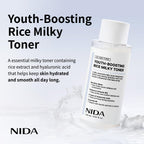 NIDA Youth-Boosting Rice Milky Toner | Glass Skin Hydration, Niacinamide
