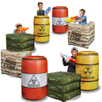 NINOSTAR Package 4 Combat Battlefield Inflatables – Nerf, Laser Tag & Water Gun Compatible