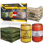 NINOSTAR Package 4 Combat Battlefield Inflatables – Nerf, Laser Tag & Water Gun Compatible