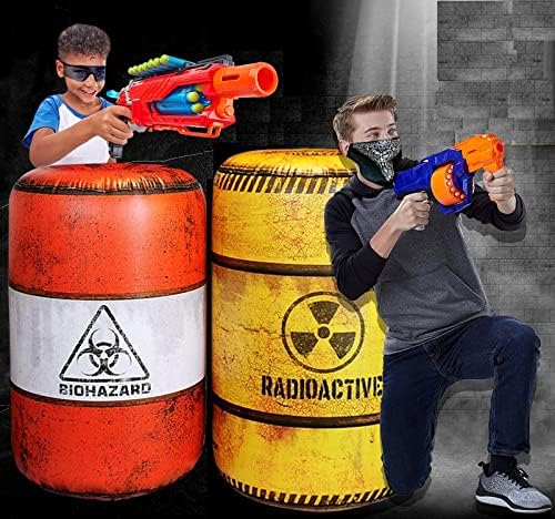 NINOSTAR Premium Package 4 Combat Battlefield Inflatables – Nerf, Laser Tag & Water Gun Ready