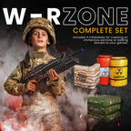 NINOSTAR Package 8 Combat Battlefield Inflatables — Laser Tag & Water Gun Compatible, Premium Pack with Water Chamber & Repair Kit