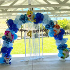 NISOCY 124Pcs Blue Balloons Garland Arch Kit – Baby Shower & Party Decor