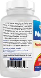 Best Naturals Moringa Extract 10:1 1500mg – 180 Capsules | Superfood for Healthy Wellbeing