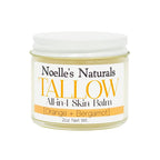 Noelle's Naturals Tallow Balm – 100% Organic Grass-Fed Tallow, Orange Bergamot, 2oz