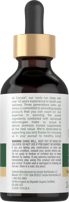 Carlyle Organic Oil of Oregano Liquid Drops - 2 fl oz | Vegan, Non-GMO, Gluten Free