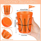 Norme 24-Pack Basketball Cups – 16 oz Reusable Party Tableware for Sports Events