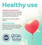 Organic Cranberry Extract Capsules — 50X Potency Cranberry Pills (4 Month Supply) — Vegan, Non-GMO, USDA Organic