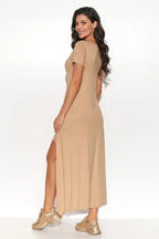 Numinou short sleeve and a heart neckline dress