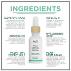 NuOrganic Face Lifting Serum with Plant Stem Cells & Matrixyl 3000 — Vegan & Cruelty-Free (1 fl oz)