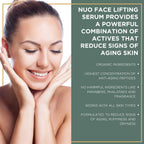 NuOrganic Face Lifting Serum with Plant Stem Cells & Matrixyl 3000 — Vegan & Cruelty-Free (1 fl oz)