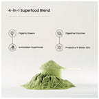 NutraChamps Super Greens Powder Premium Superfood | 20+ Organic Greens & Probiotic Blends | Watermelon