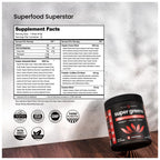 NutraChamps Super Greens Powder Premium Superfood | 20+ Organic Greens & Probiotic Blends | Watermelon