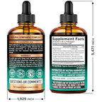 NutraHarmony USDA Organic Lymphatic Drainage Drops - Echinacea, Elderberry & Dandelion | Immune Support & Detox (4 fl oz)