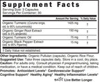 Nutri Organic Turmeric Curcumin 1425mg – 40x More Bioavailable, 95% Curcuminoids, 3rd-Party Tested
