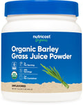 Nutricost Bio Gerstengras-Saftpulver (454 g) – Ungewürzt, Glutenfrei & Vegan