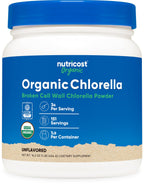 Nutricost Bio Chlorella Pulver 454g (1 Pfund) – 3g pro Portion | gentechnikfrei, glutenfrei, von Dritten getestet