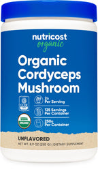 Nutricost Organic Cordyceps Powder 250g – USDA Organic, Non-GMO, Gluten Free