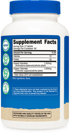 Nutricost Organic Spirulina + Chlorella – 360 Tablets, 60 Servings (USDA Organic)