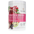 NutriDyn Fruits & Greens Strawberry/Kiwi – Certified Organic 300g with Acai, Goji, Mangosteen & Noni