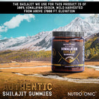 NutroTonic Organic Himalayan Shilajit Gummies – Raspberry Vanilla, Manuka Honey MGO +263 | Made in USA | 30 Gummies