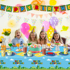 Nyhpar 3Pcs Video Game Tablecloths – Super Bros Disposable Covers 86.6 x 51.2 in