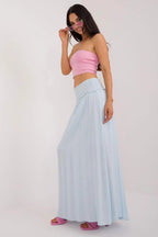 Och Bella smooth, solid material casual maxi skirt
