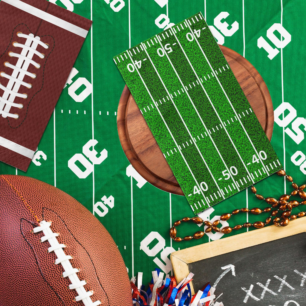OGMOGKW Football Napkins – 50 Sheet Disposable Party Napkins for Tailgate & Game Day